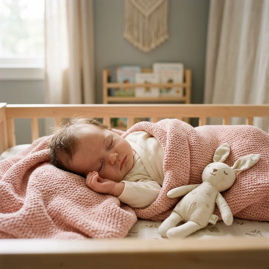 Baby with organic soft fabric