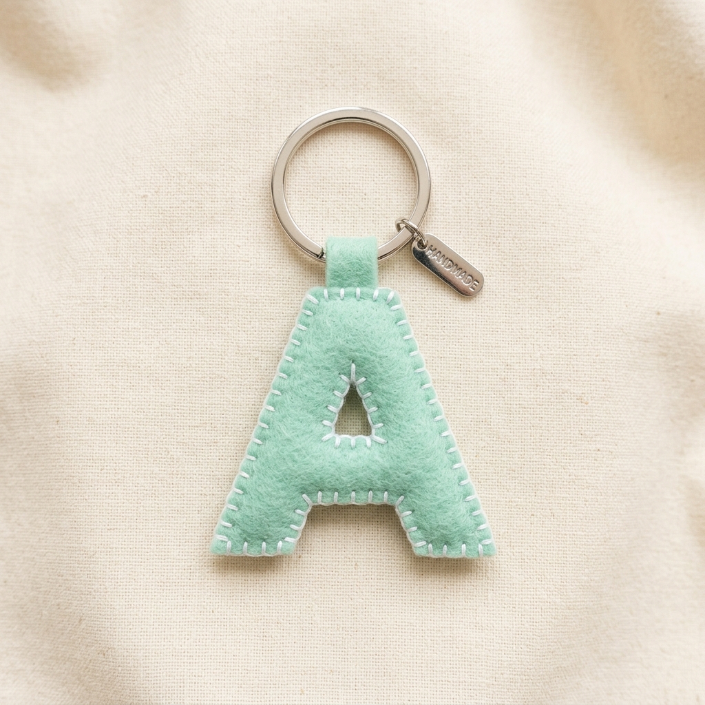 Alphabet Felt Keychain
